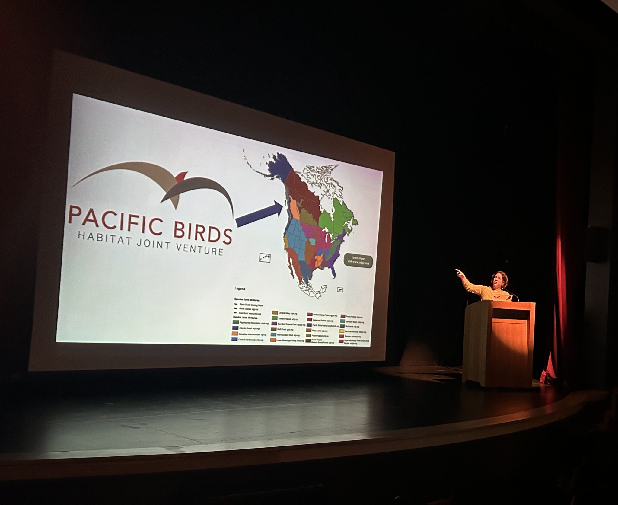 Presentation on Pacific Birds Habitat Joint Venture at event