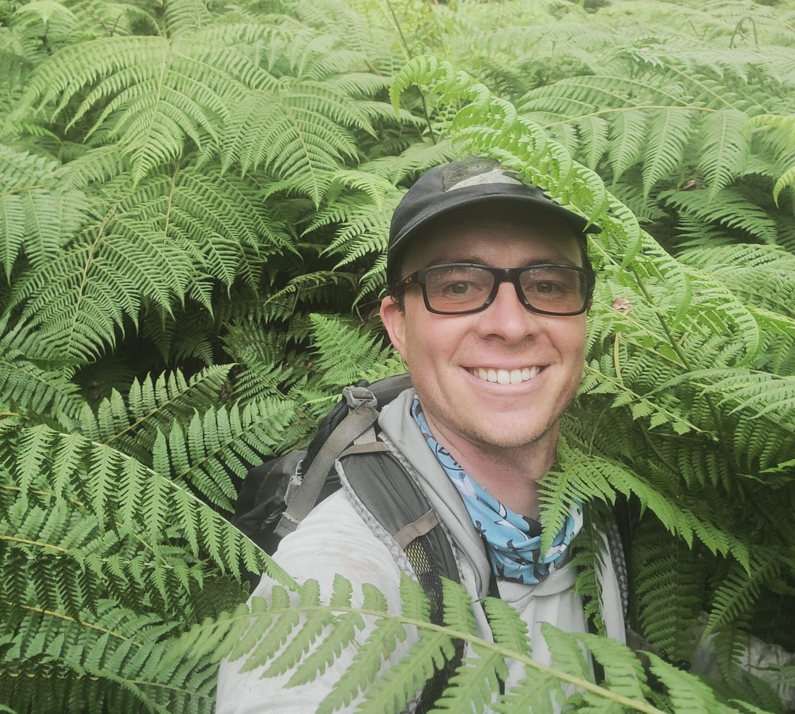 Bret Mossman doing fieldwork. Credit: Bret Mossman