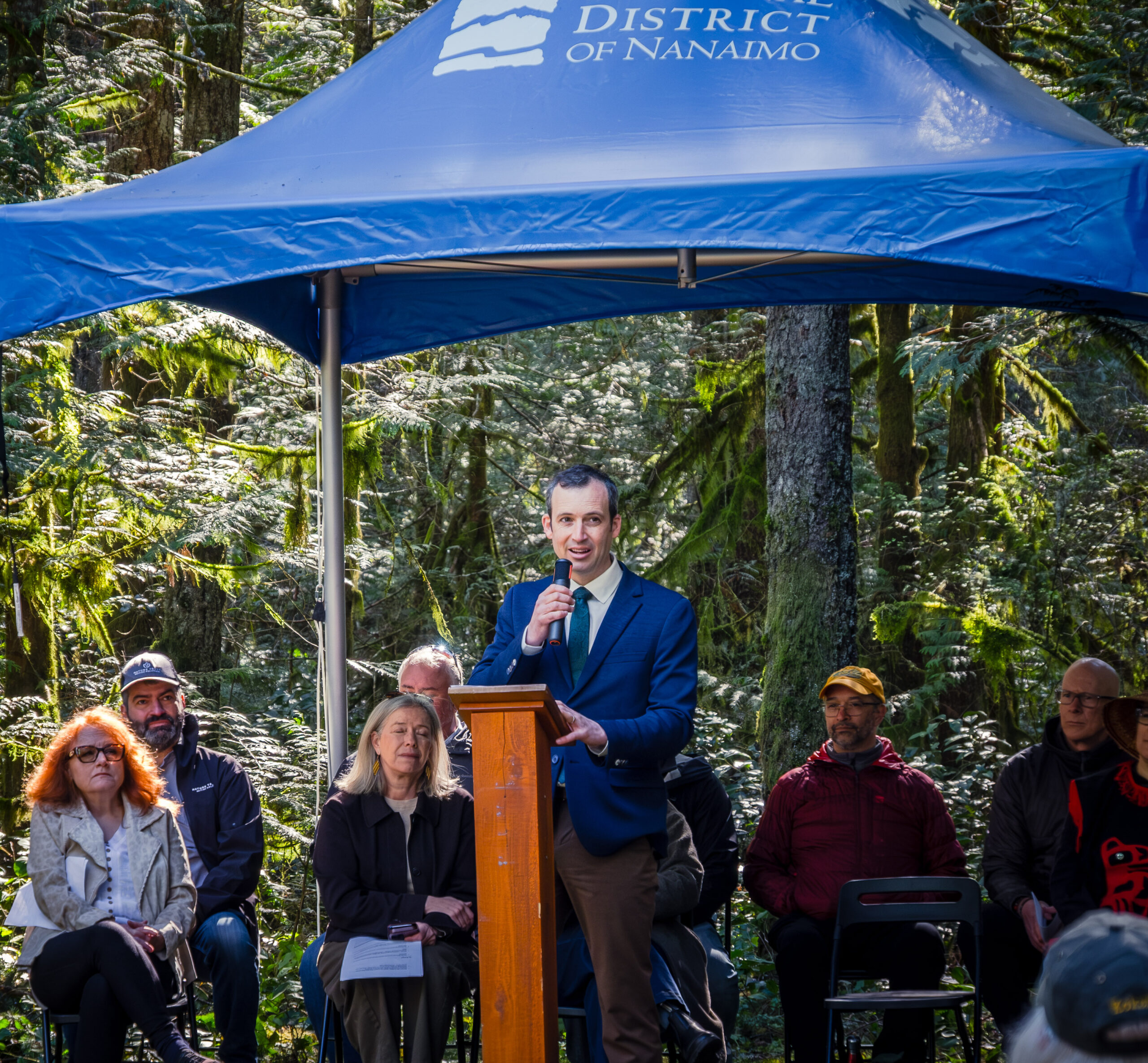 Regional District of Nanaimo Board Chair Stuart McLean RDN Board Chair Stuart McLean at the April 7, 2026 Ribbon-Cutting Ceremony (Credit: RDN)