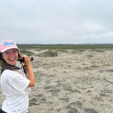 Nicole Bison birding in San Diego, California.
