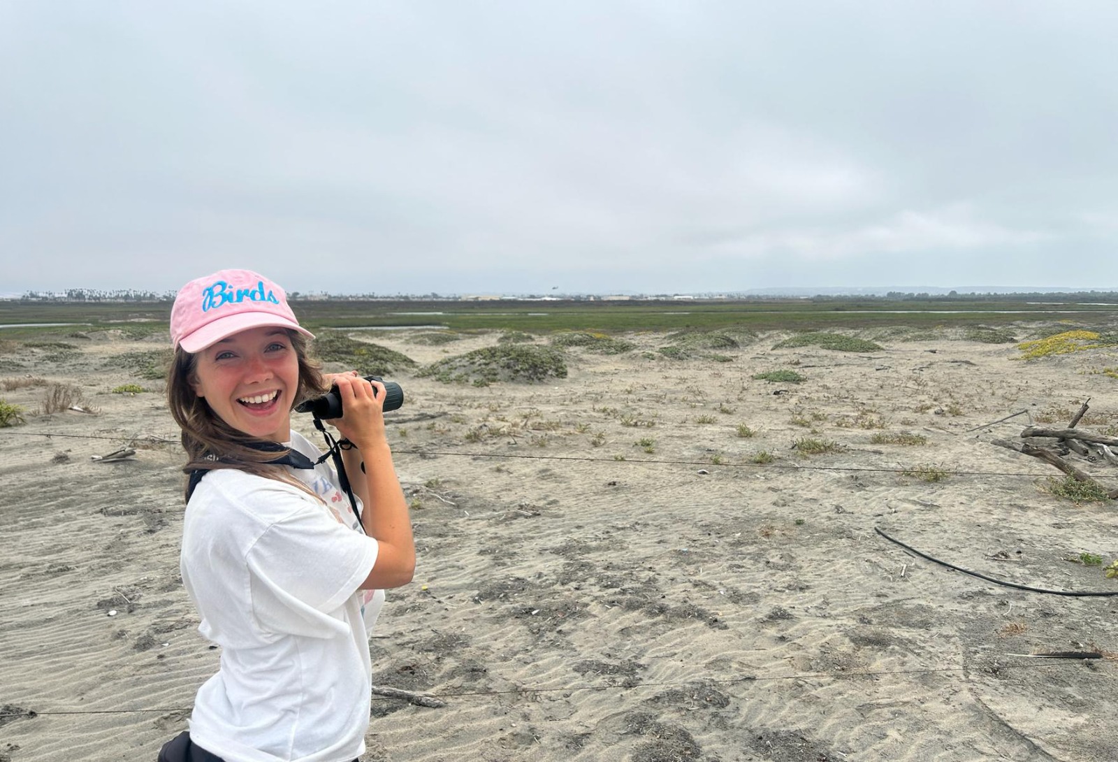 Nicole Bison birding in San Diego, California.