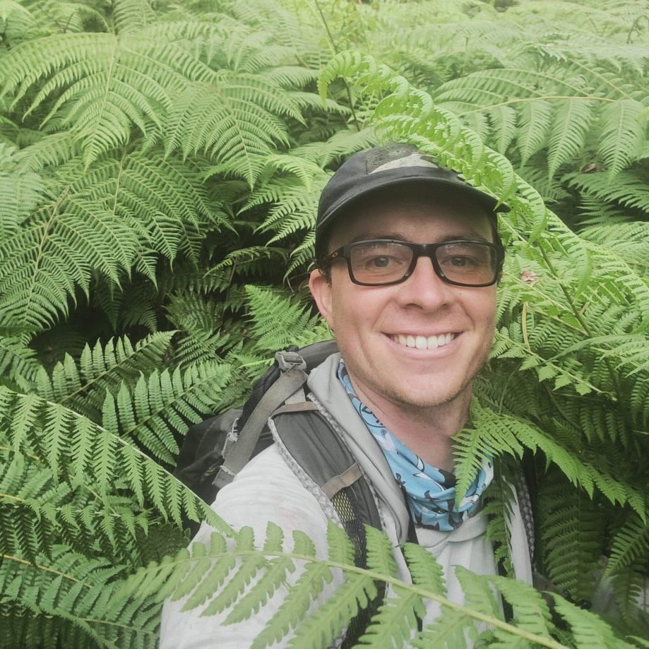 Bret Mossman doing fieldwork. Credit: Bret Mossman